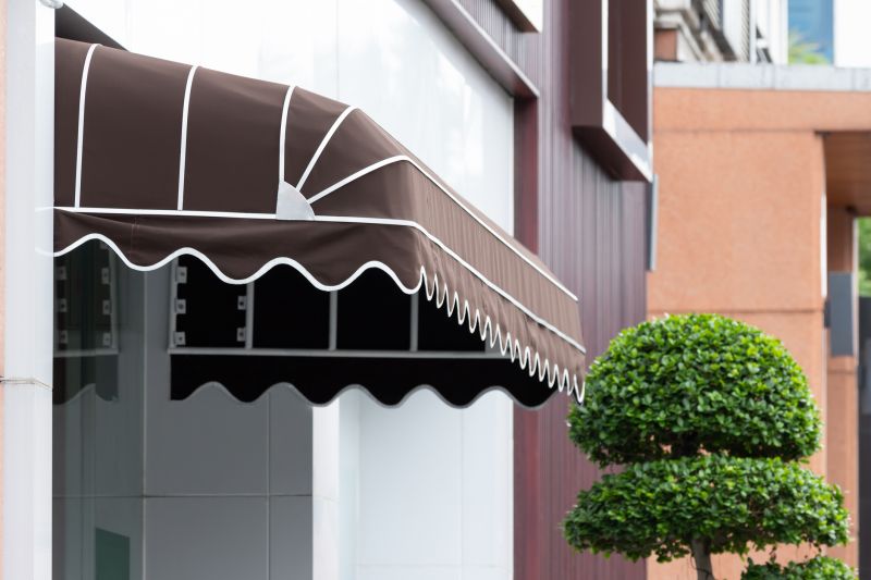 Finished Awning on a Residential Home